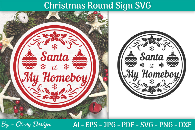 Christmas Round SVG Bundle 9 - CraftNest - Digital Crafting and Art