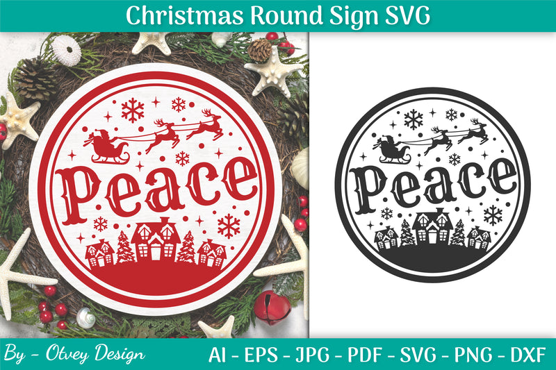 Christmas Round SVG Bundle 29 - CraftNest - Digital Crafting and Art