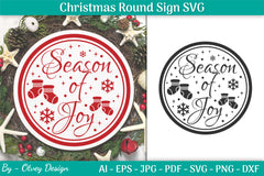 Christmas Round SVG Bundle 30 - CraftNest - Digital Crafting and Art
