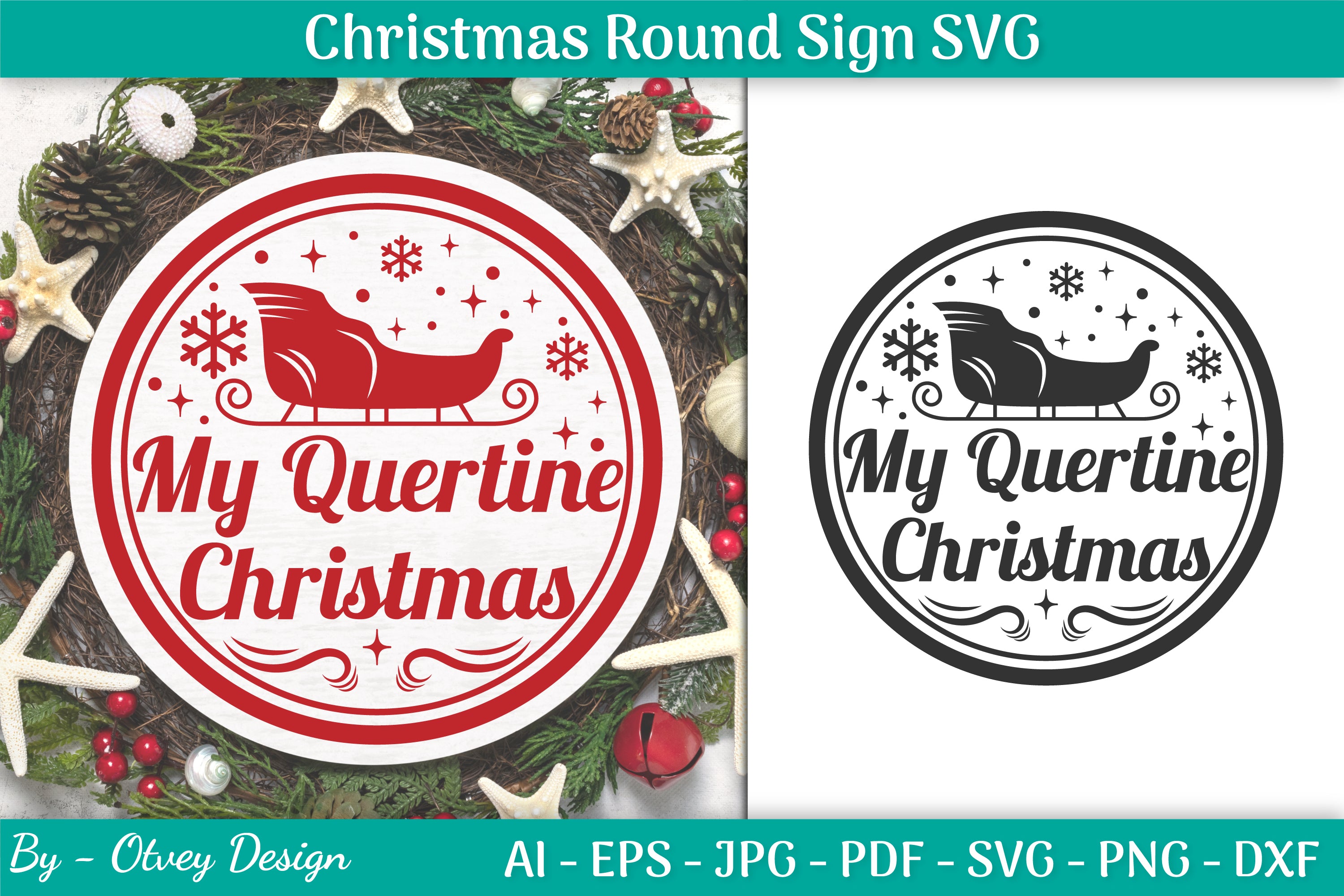 Christmas Round SVG Bundle 11 - CraftNest - Digital Crafting and Art