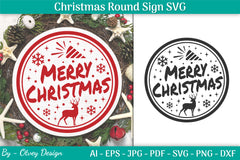 Christmas Round SVG Bundle 13 - CraftNest - Digital Crafting and Art