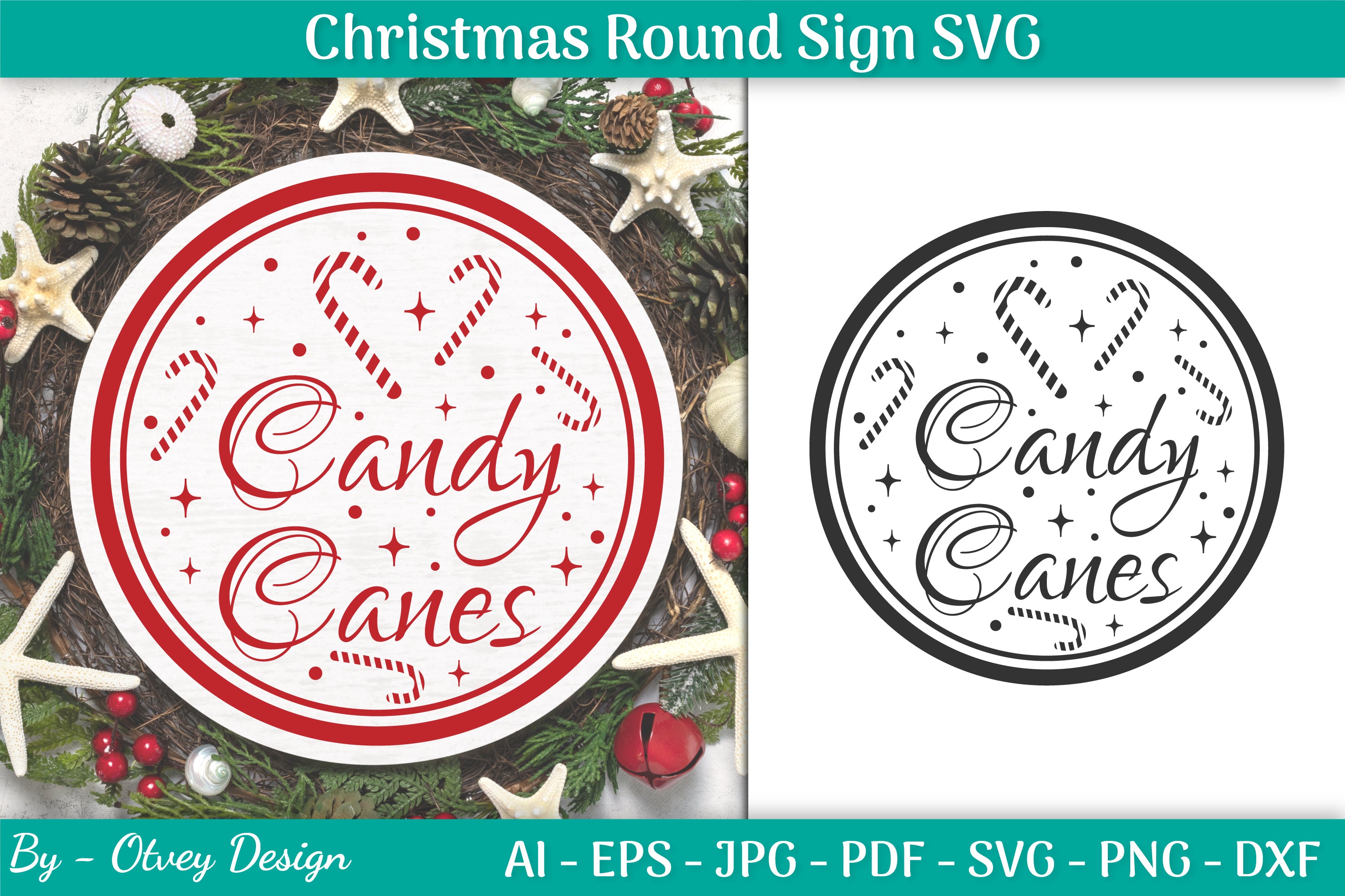Christmas Round SVG Bundle 33 - CraftNest - Digital Crafting and Art
