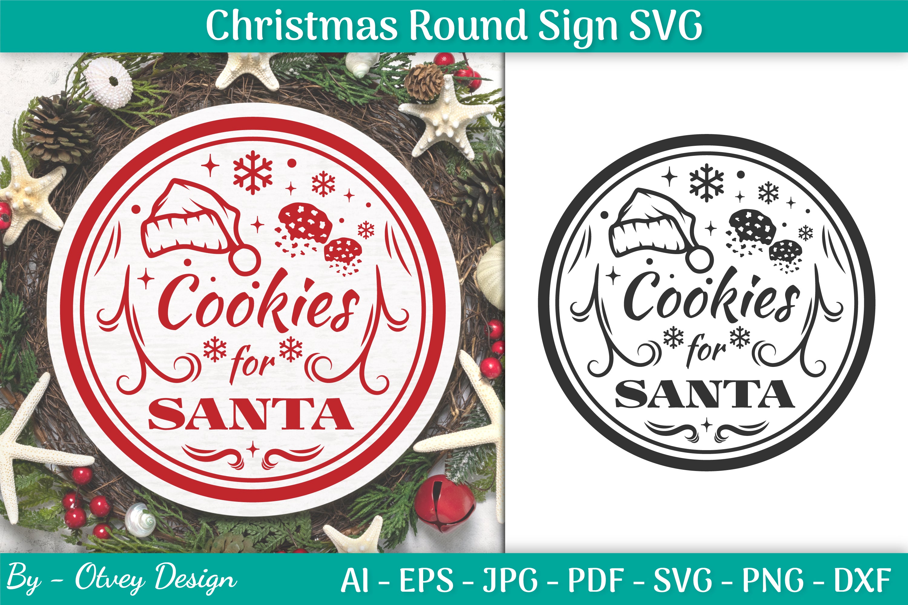 Christmas Round SVG Bundle 12 - CraftNest - Digital Crafting and Art