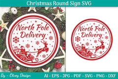 Christmas Round SVG Bundle 32 - CraftNest - Digital Crafting and Art
