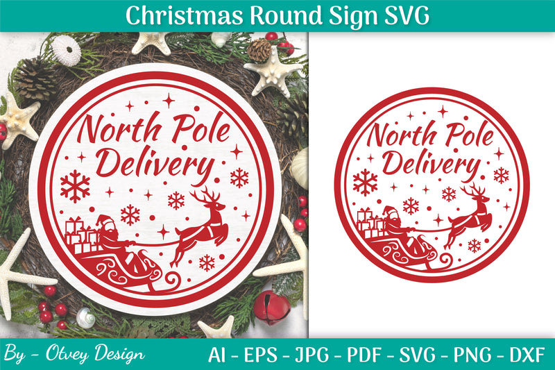 Christmas Round SVG Bundle 32 - CraftNest - Digital Crafting and Art