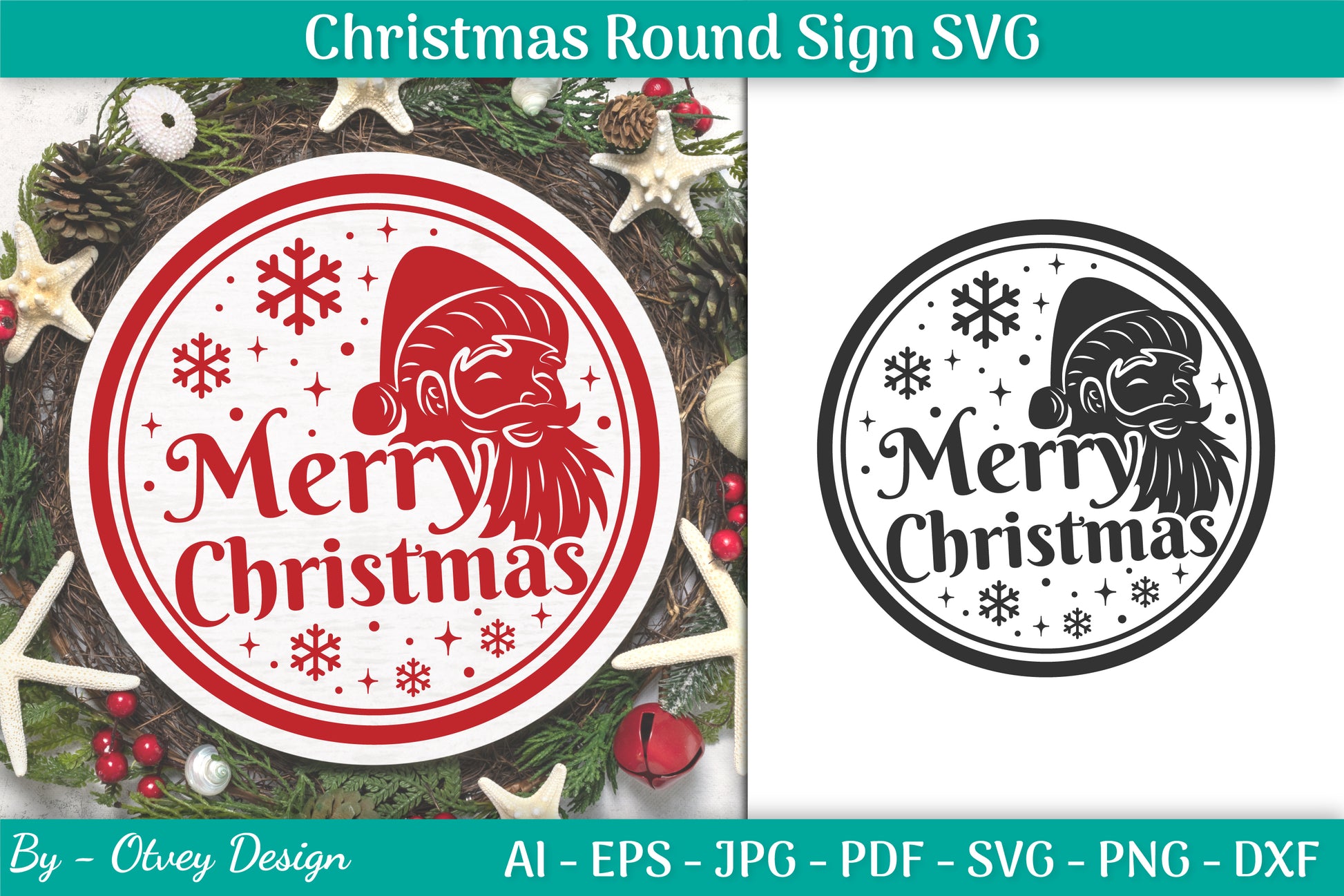 Christmas Round SVG Bundle 14 - CraftNest - Digital Crafting and Art