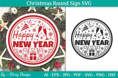 Christmas Round SVG Bundle 16 - CraftNest - Digital Crafting and Art