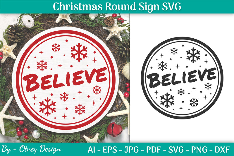 Christmas Round SVG Bundle 36 - CraftNest - Digital Crafting and Art