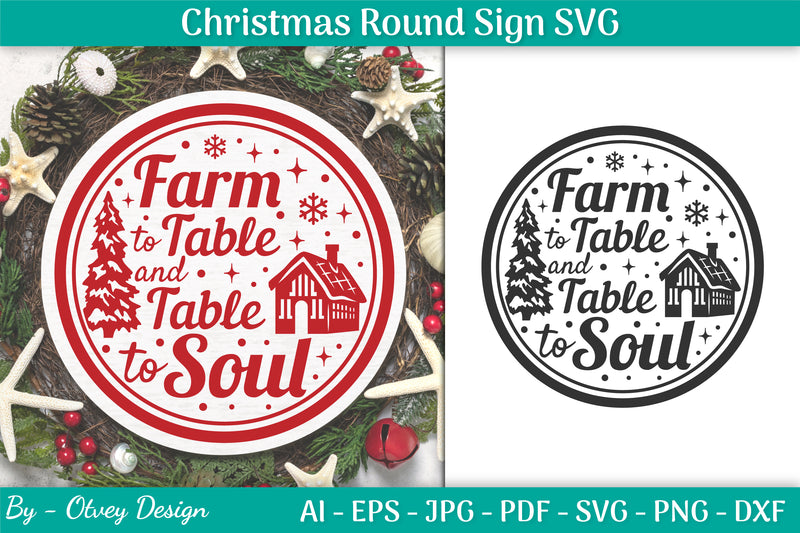 Christmas Round SVG Bundle 18 - CraftNest - Digital Crafting and Art
