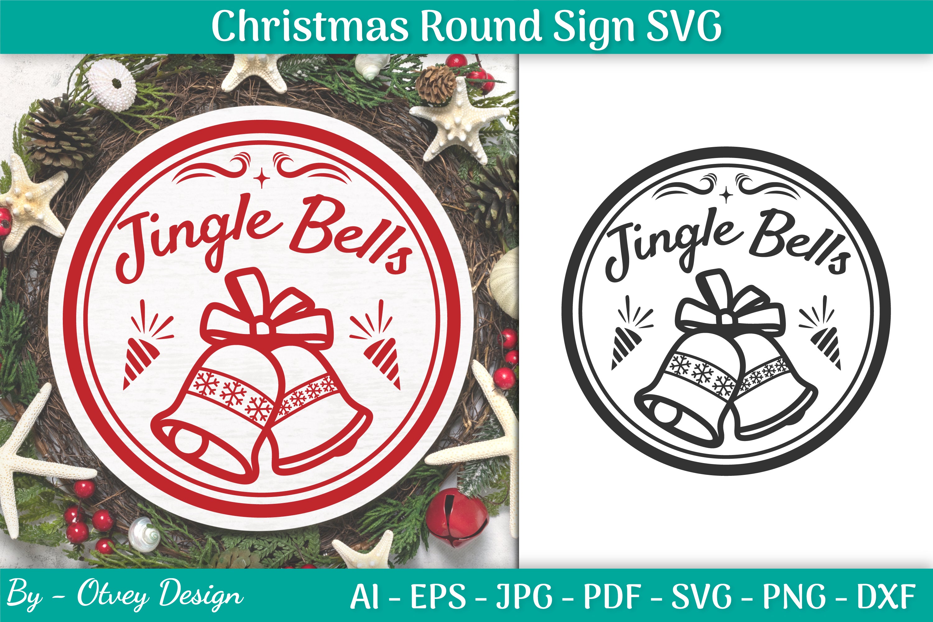 Christmas Round SVG Bundle 38 - CraftNest - Digital Crafting and Art