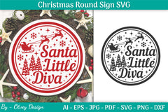 Christmas Round SVG Bundle 19 - CraftNest - Digital Crafting and Art