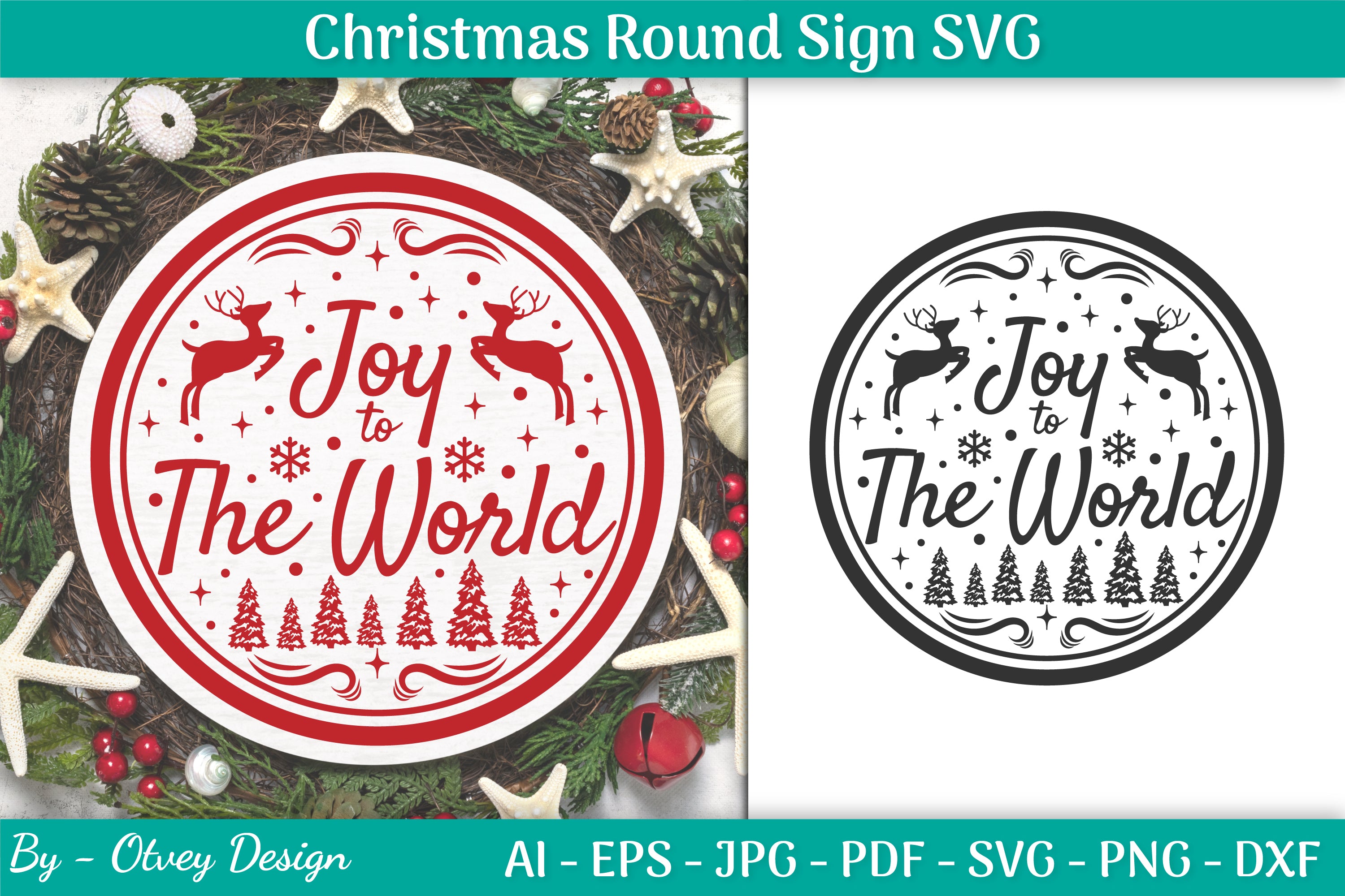 Christmas Round SVG Bundle 39 - CraftNest - Digital Crafting and Art