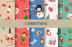 Christmas Sublimation Seamless Patterns - CraftNest - Digital Crafting and Art