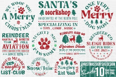 Christmas Sign Design Bundle - CraftNest - Digital Crafting and Art
