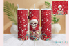 Festive Skeleton Christmas Tumbler Wrap Bundle