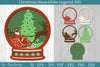 Christmas Snow Globe Layered SVG Bundle