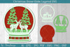 Christmas Snow Globe Layered SVG Bundle