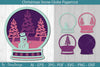 Christmas Snow Globe Papercut SVG Bundle