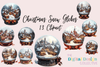 Christmas Snow Globes Clipart Bundle