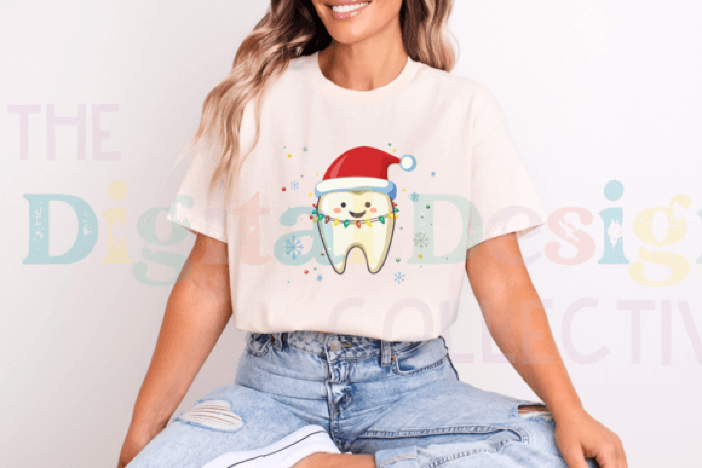 Festive Christmas Teeth Dentist Clipart Bundle
