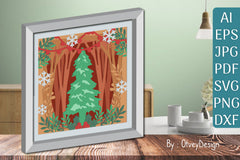 Christmas Tree 3D Shadow Box SVG Bundle - CraftNest - Digital Crafting and Art