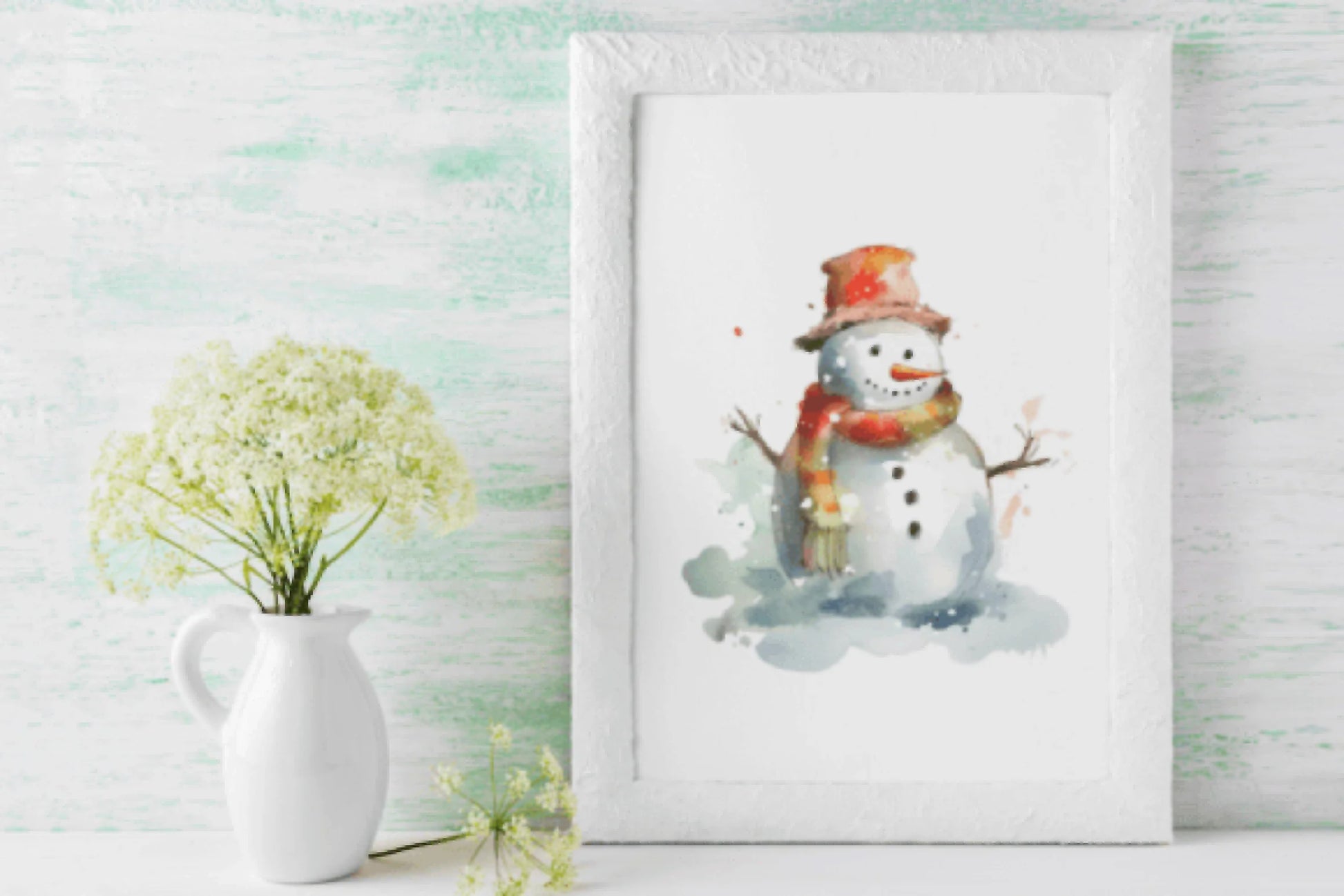 Vintage Christmas Snowman Clipart Bundle - CraftNest - Digital Crafting and Art