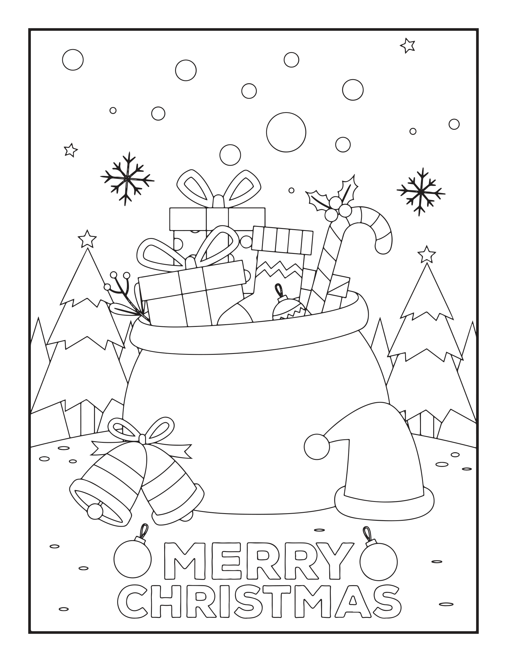 Kids Christmas Art Coloring Book