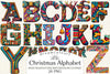 Christmas Alphabet Letter Clipart Bundle