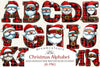 Christmas Alphabet Letters Clipart Bundle