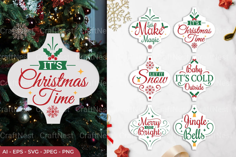 Christmas Arabesque SVG Bundle - CraftNest - Digital Crafting and Art