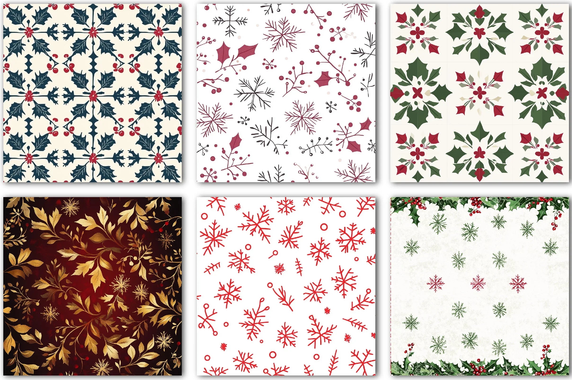 Christmas Background Clipart Bundle - CraftNest - Digital Crafting and Art
