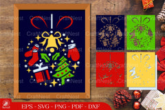 Christmas Ball Elements 3D Layered SVG Bundle - CraftNest - Digital Crafting and Art