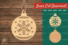 Christmas Ball Laser Cut Ornament Clipart Bundle - CraftNest - Digital Crafting and Art