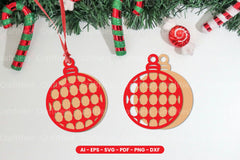 Christmas Ball Lasercut SVG Bundle Clipart - CraftNest - Digital Crafting and Art