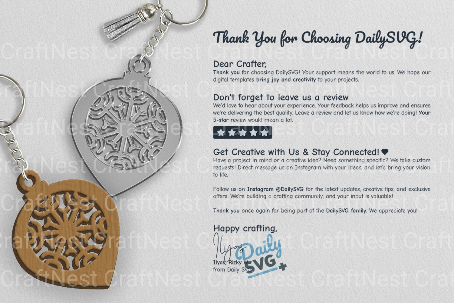 Christmas Bauble Snowflakes SVG Bundle 6 - CraftNest - Digital Crafting and Art