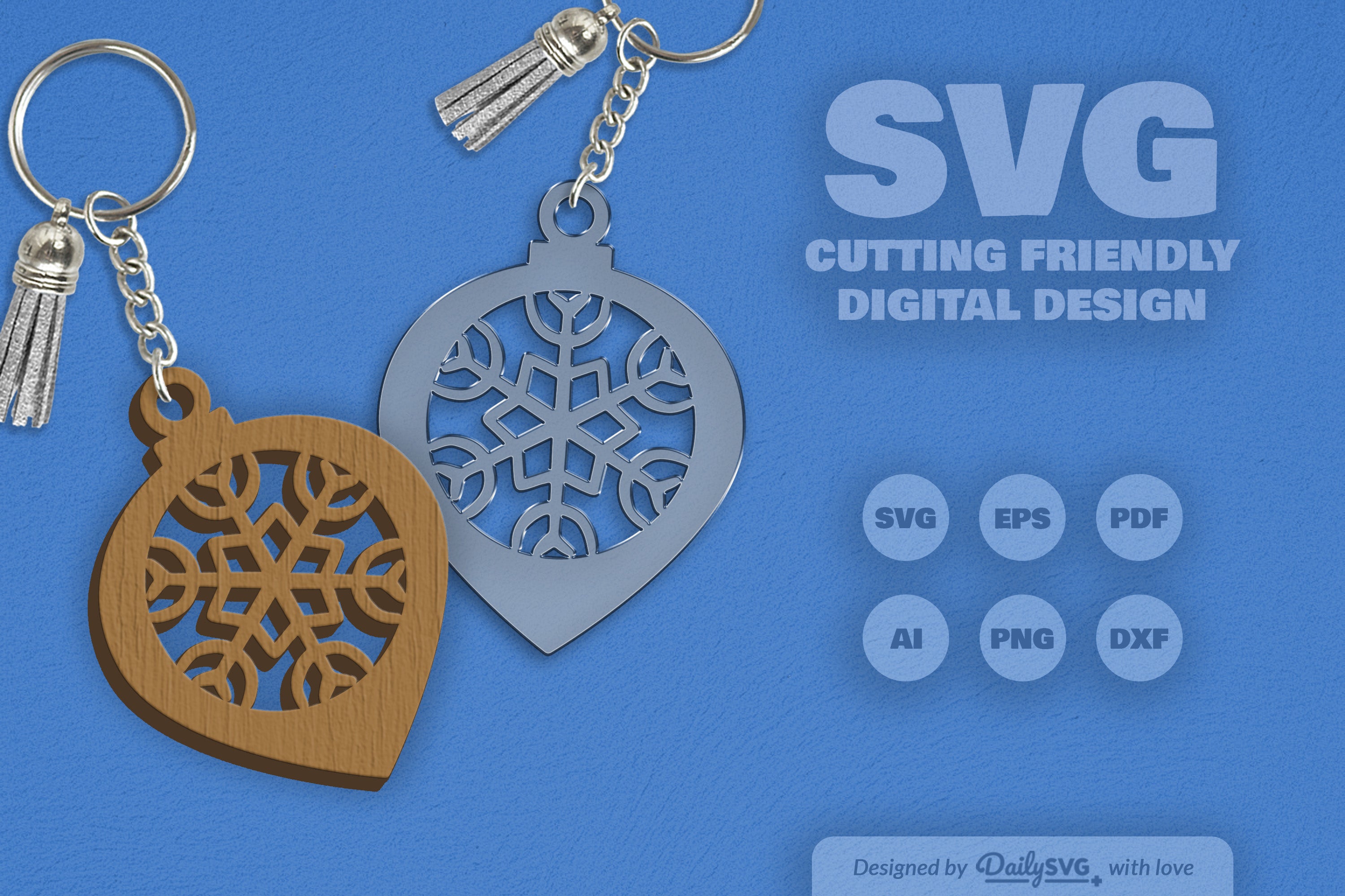 Christmas Bauble Snowflakes SVG Bundle 2