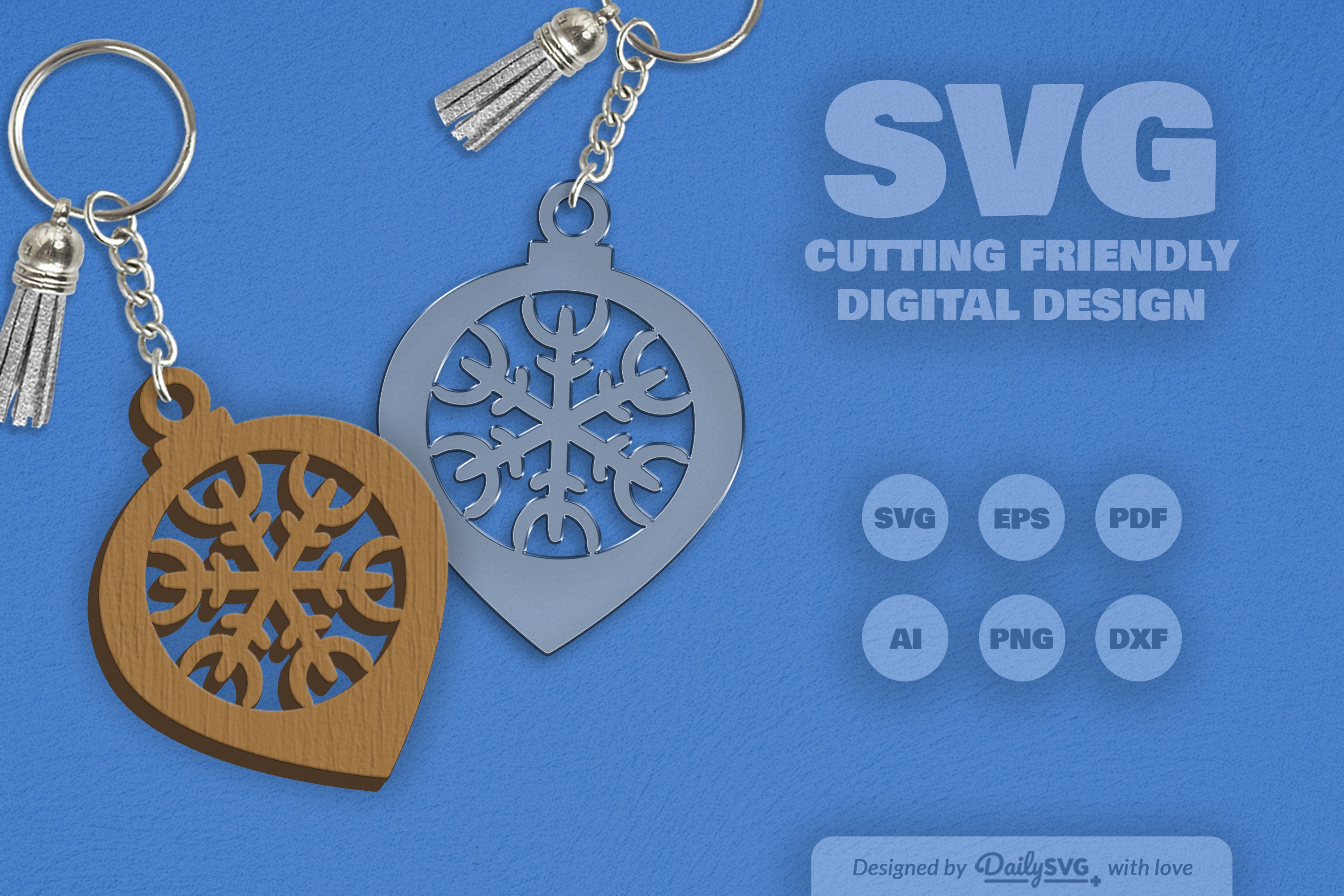 Christmas Bauble Snowflakes SVG Bundle 3
