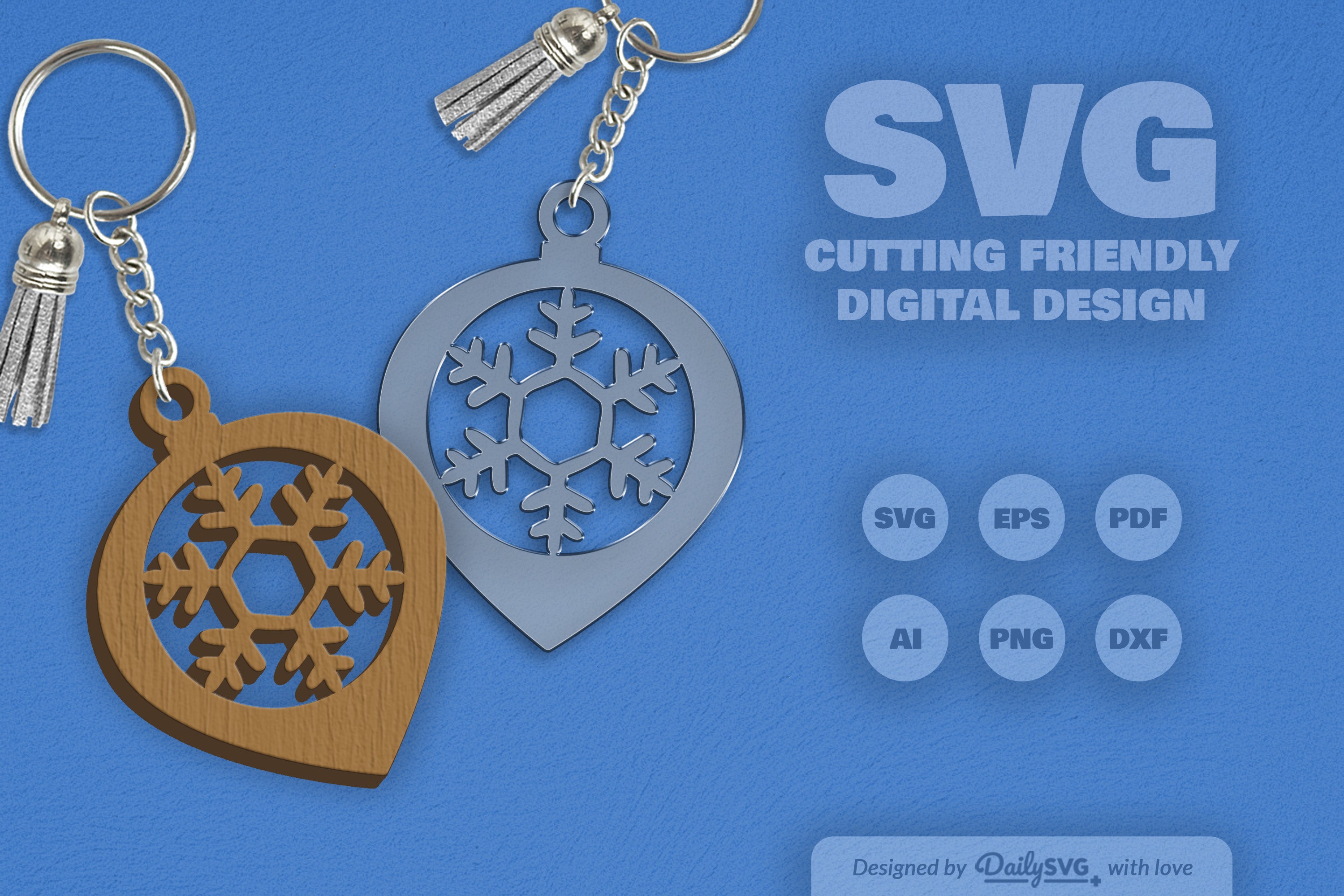 Christmas Bauble Snowflakes SVG Bundle 4