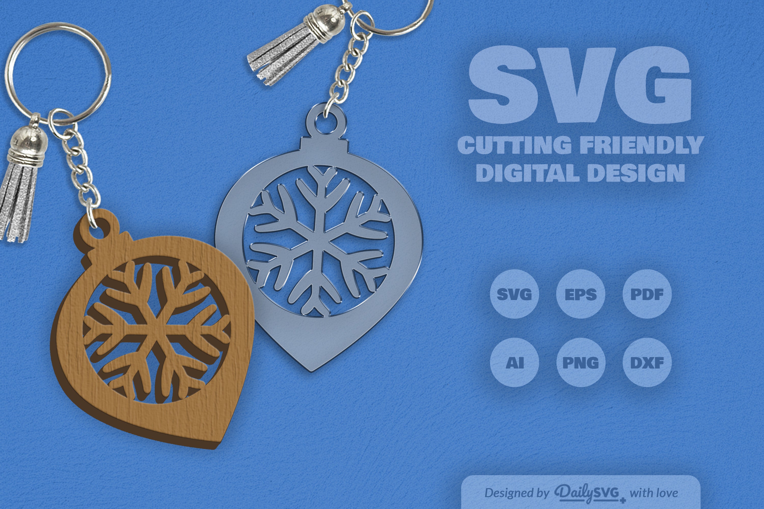 Christmas Bauble Snowflakes SVG Bundle 7