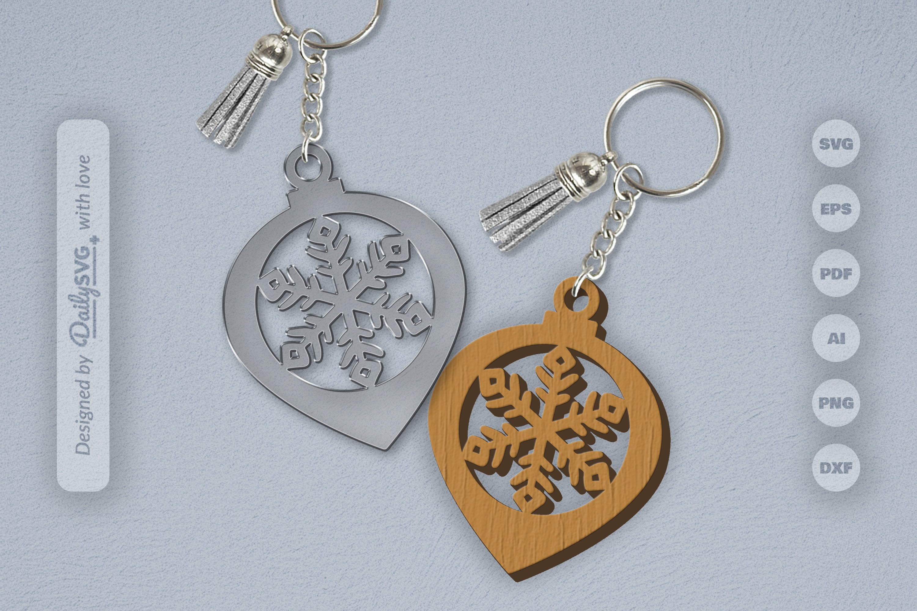 Christmas Bauble Snowflakes SVG Bundle 5