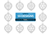 Christmas Bauble Snowflakes Clipart SVG Bundle