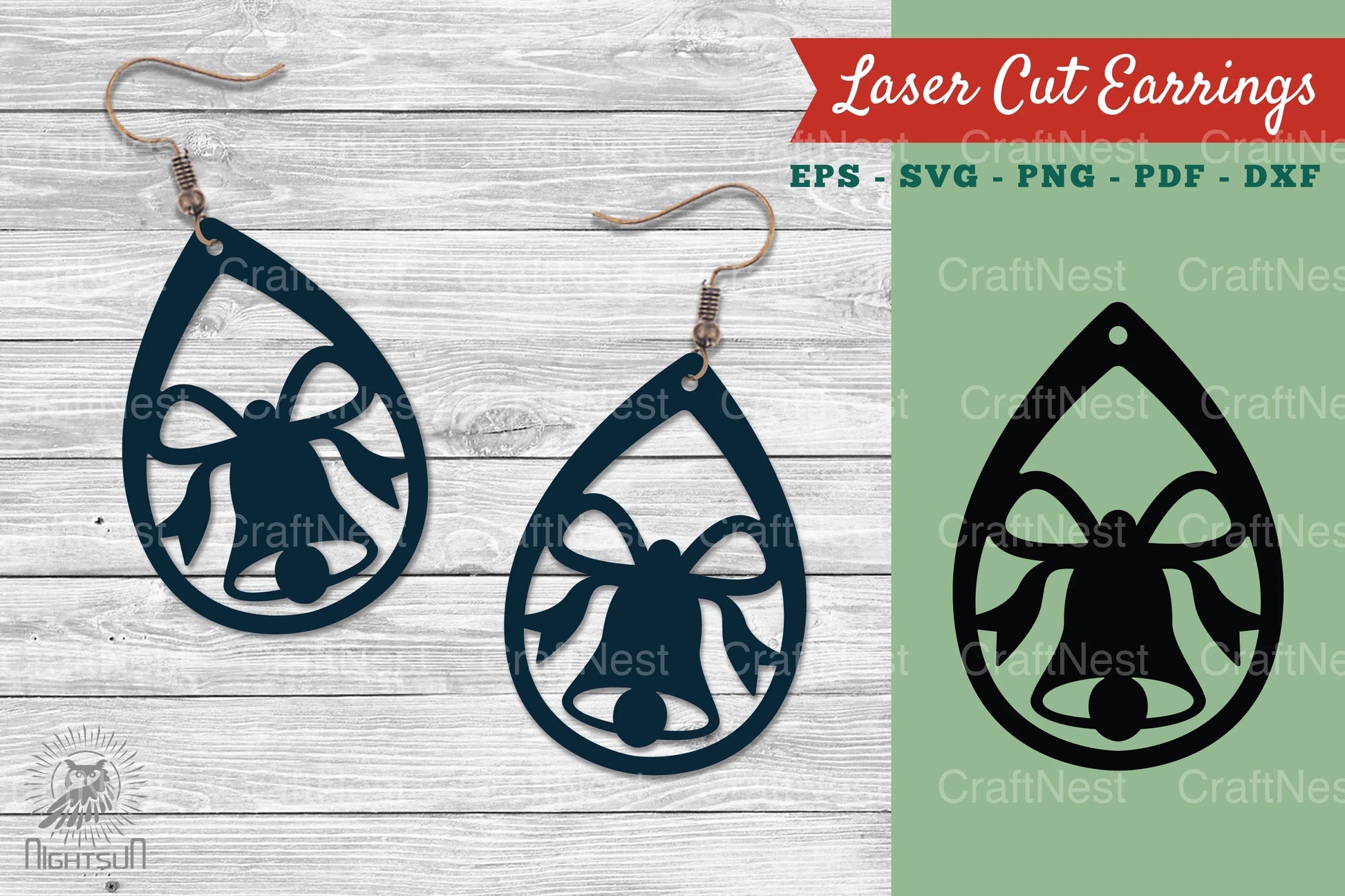 Christmas Bell Earrings Design Clipart Bundle - CraftNest - Digital Crafting and Art