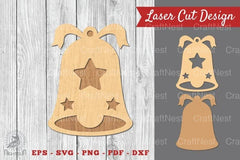 Christmas Bell Laser Cut Decoration Clipart Bundle - CraftNest - Digital Crafting and Art