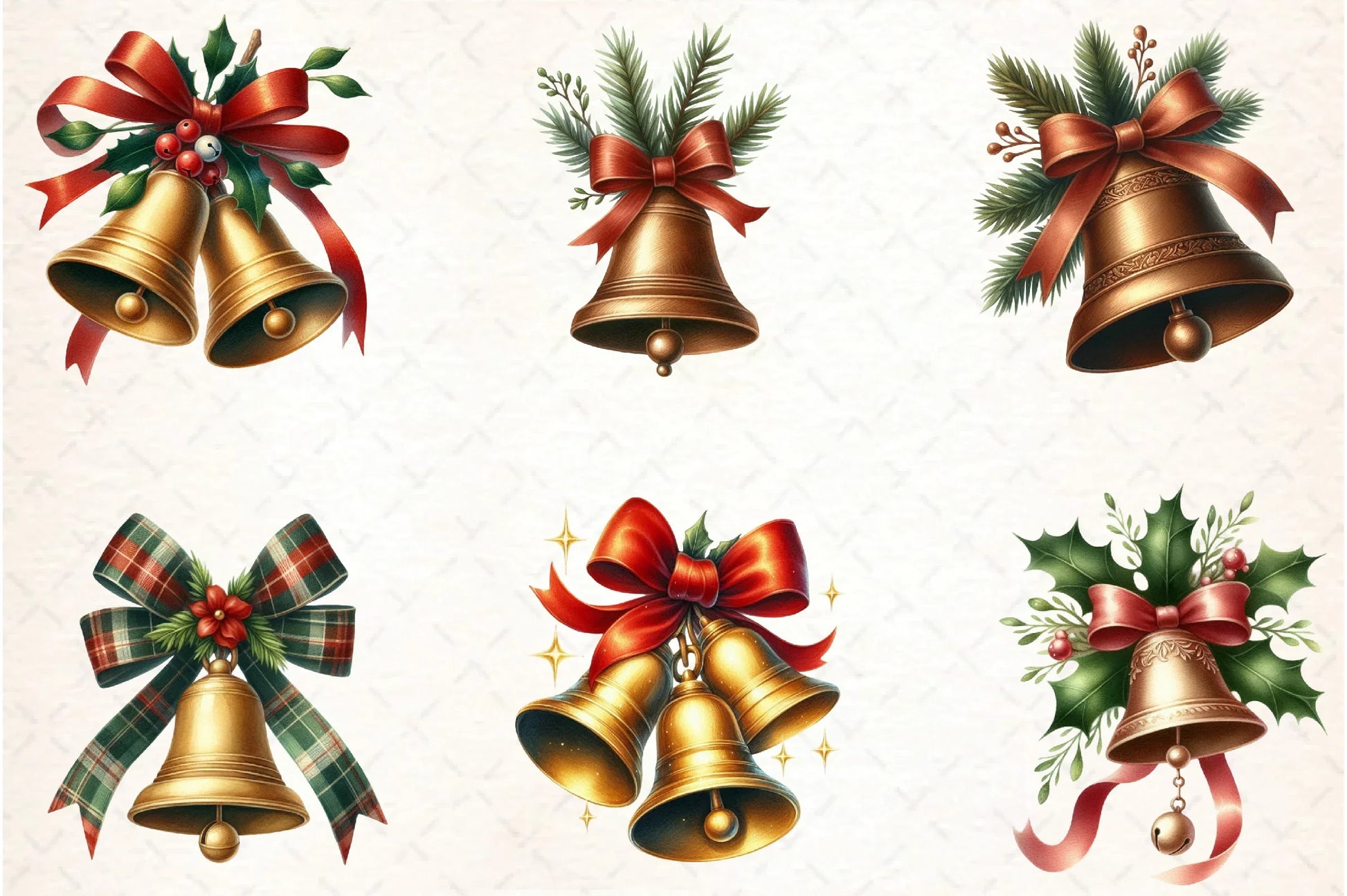 Christmas Bells Clipart Bundle - CraftNest - Digital Crafting and Art