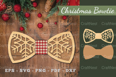Christmas Bowtie Laser Cut Clipart Bundle - CraftNest - Digital Crafting and Art