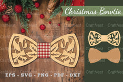 Christmas Bowtie Laser Cut SVG Bundle - CraftNest - Digital Crafting and Art