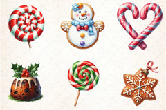 Christmas Candy & Sweets Clipart Bundle - CraftNest - Digital Crafting and Art
