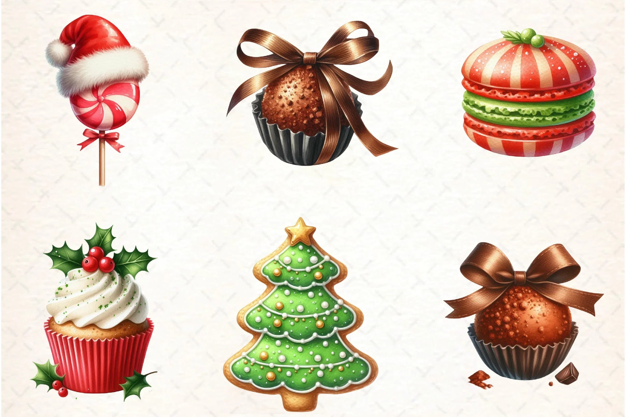 Christmas Candy & Sweets Clipart Bundle - CraftNest - Digital Crafting and Art