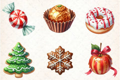 Christmas Candy & Sweets Clipart Bundle - CraftNest - Digital Crafting and Art