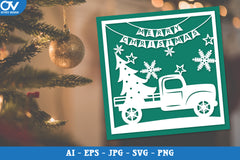 Christmas Card Papercut SVG Bundle 2 - CraftNest - Digital Crafting and Art